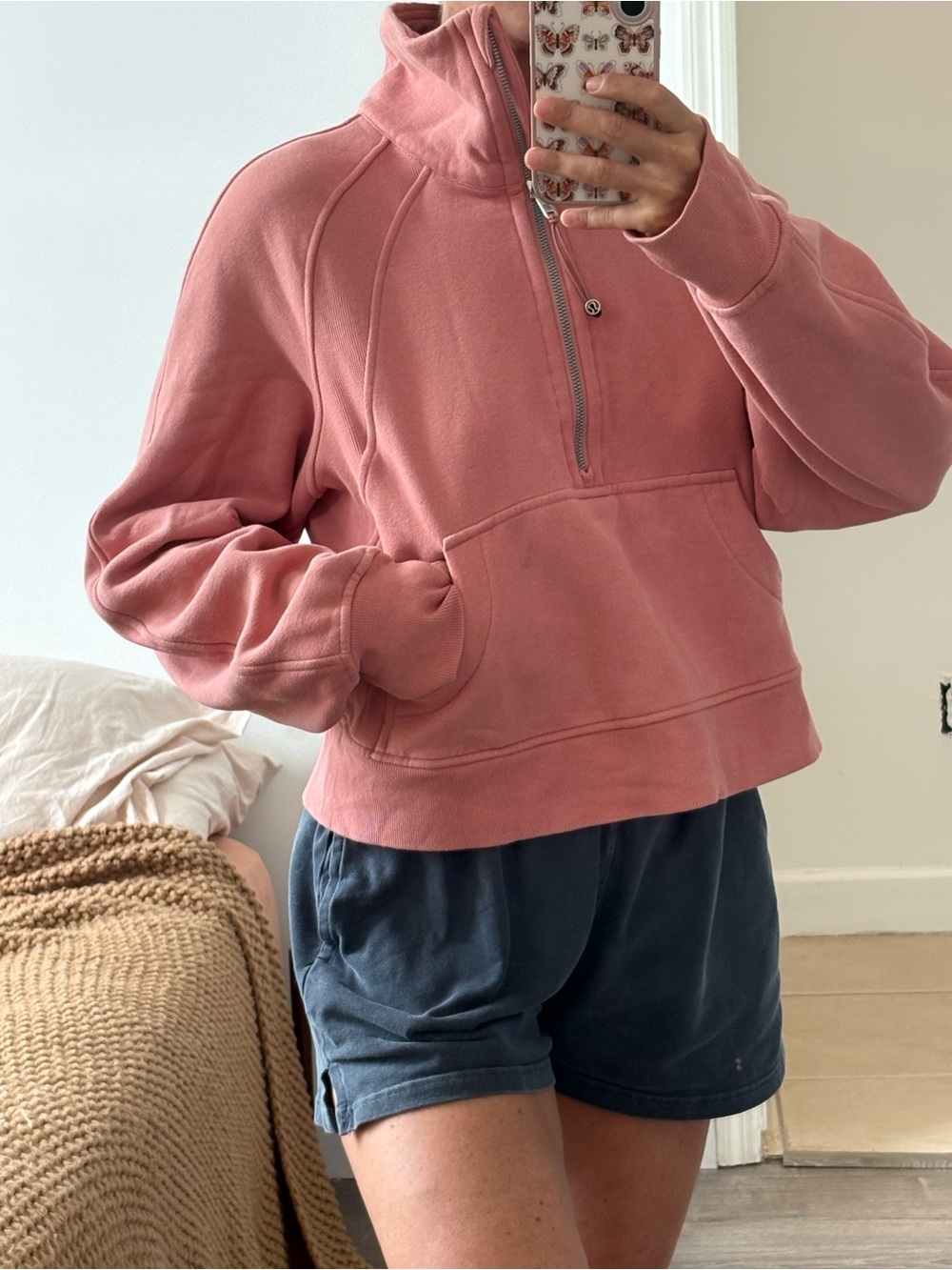 lululemon athletica Pink Half-Zip Pullover Sweatshirt - Picture 2 of 3
